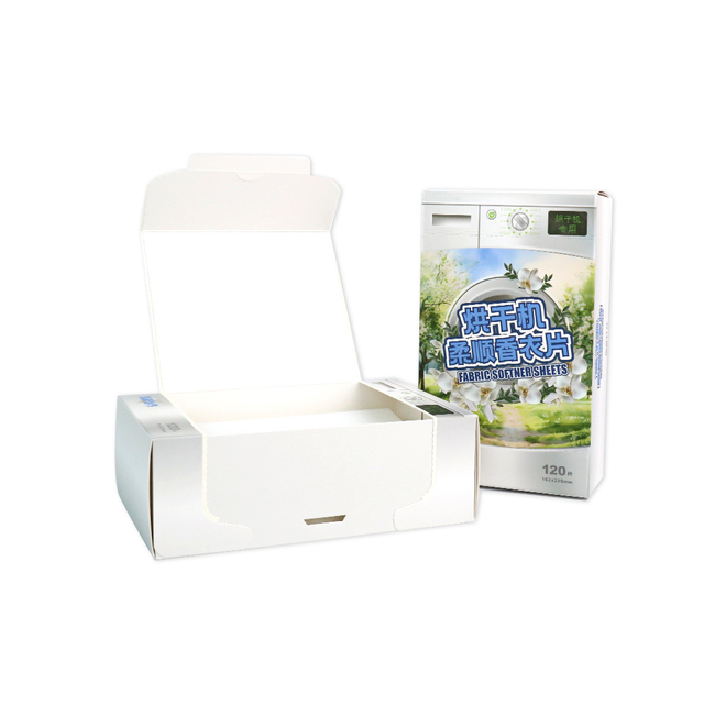  工厂OEM定制柔顺片洗衣香水型烘干纸长期芳香柔顺香衣片