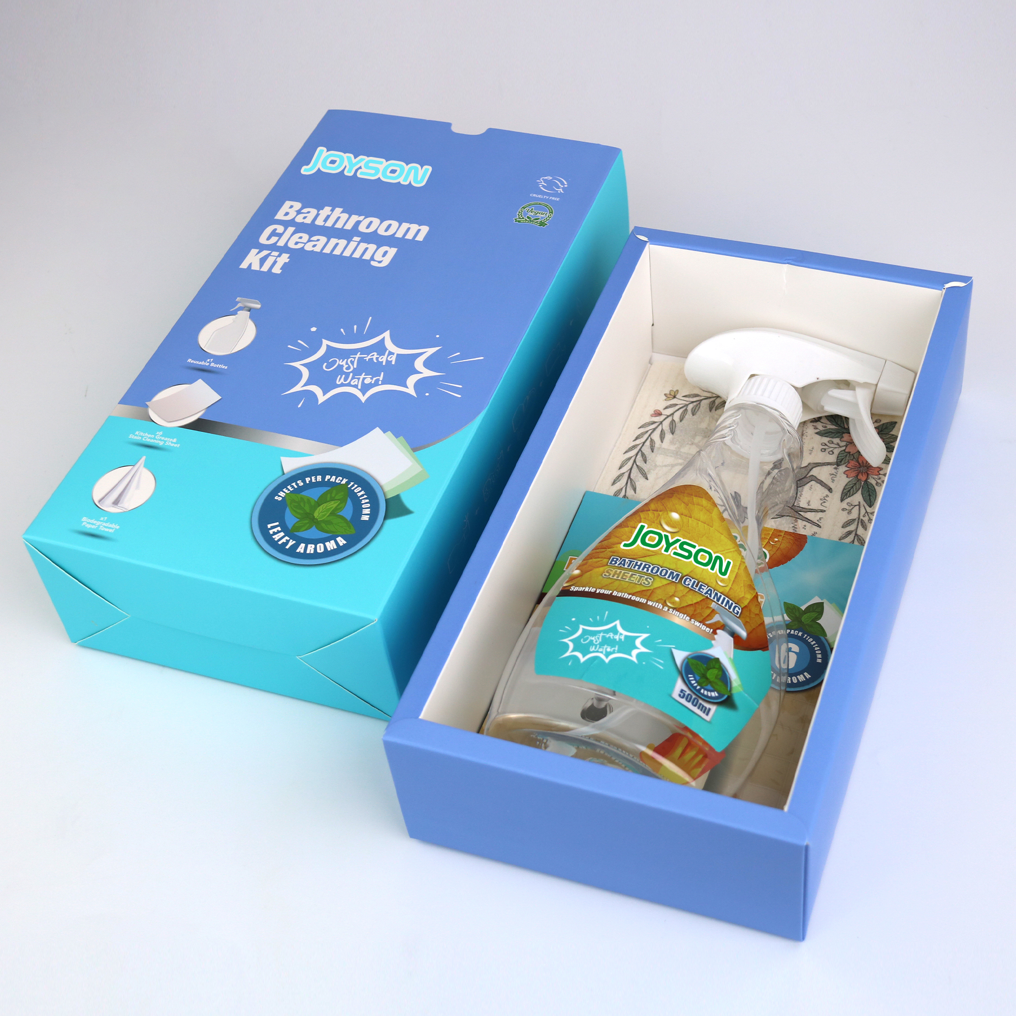  支持定制浴室清洁片礼盒装15清洁力高效除霉卫浴清洁剂除顽固污渍