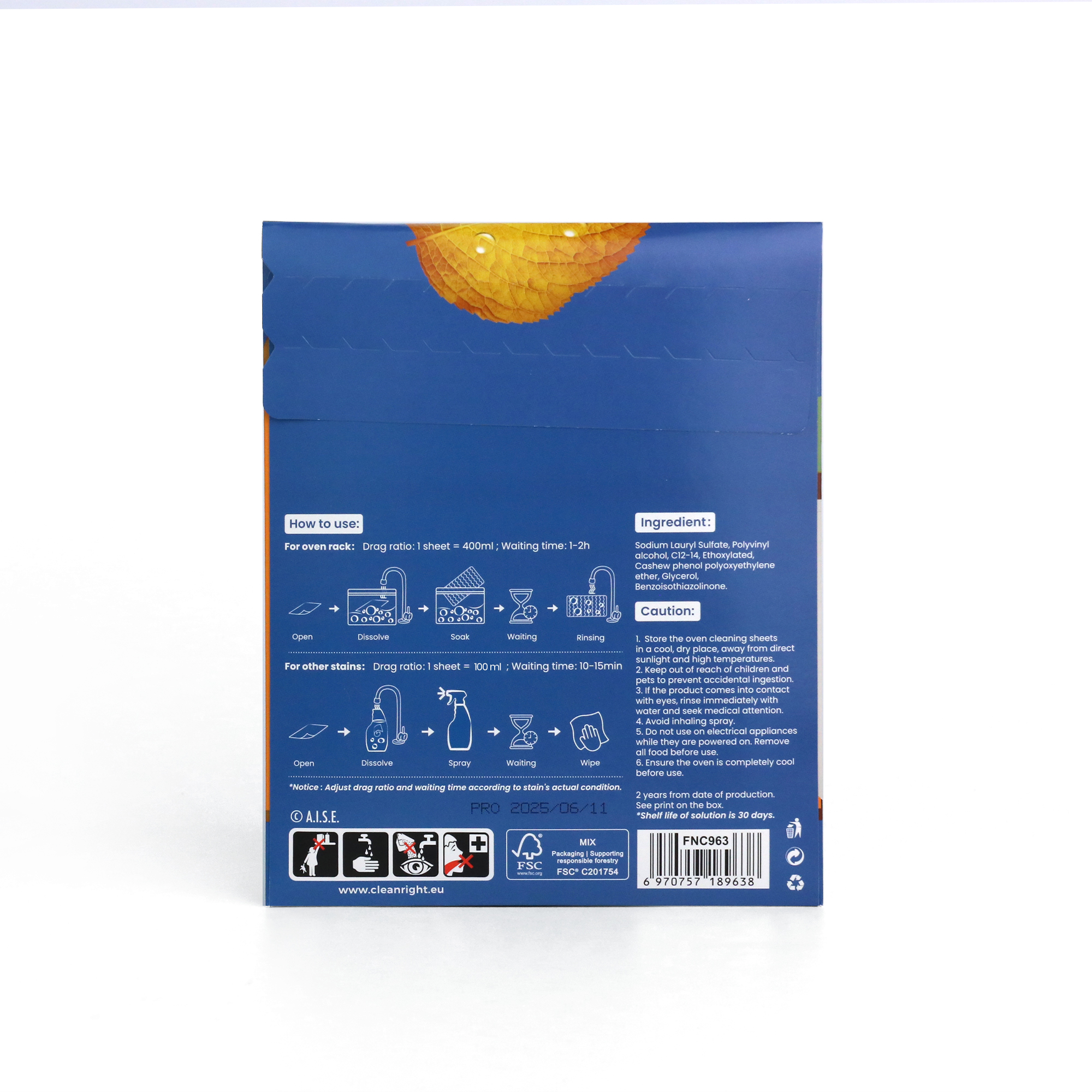 工厂定制烤箱清洁片高效清洁顽固污渍清洁剂pH中性重油渍烧焦污渍清洁片