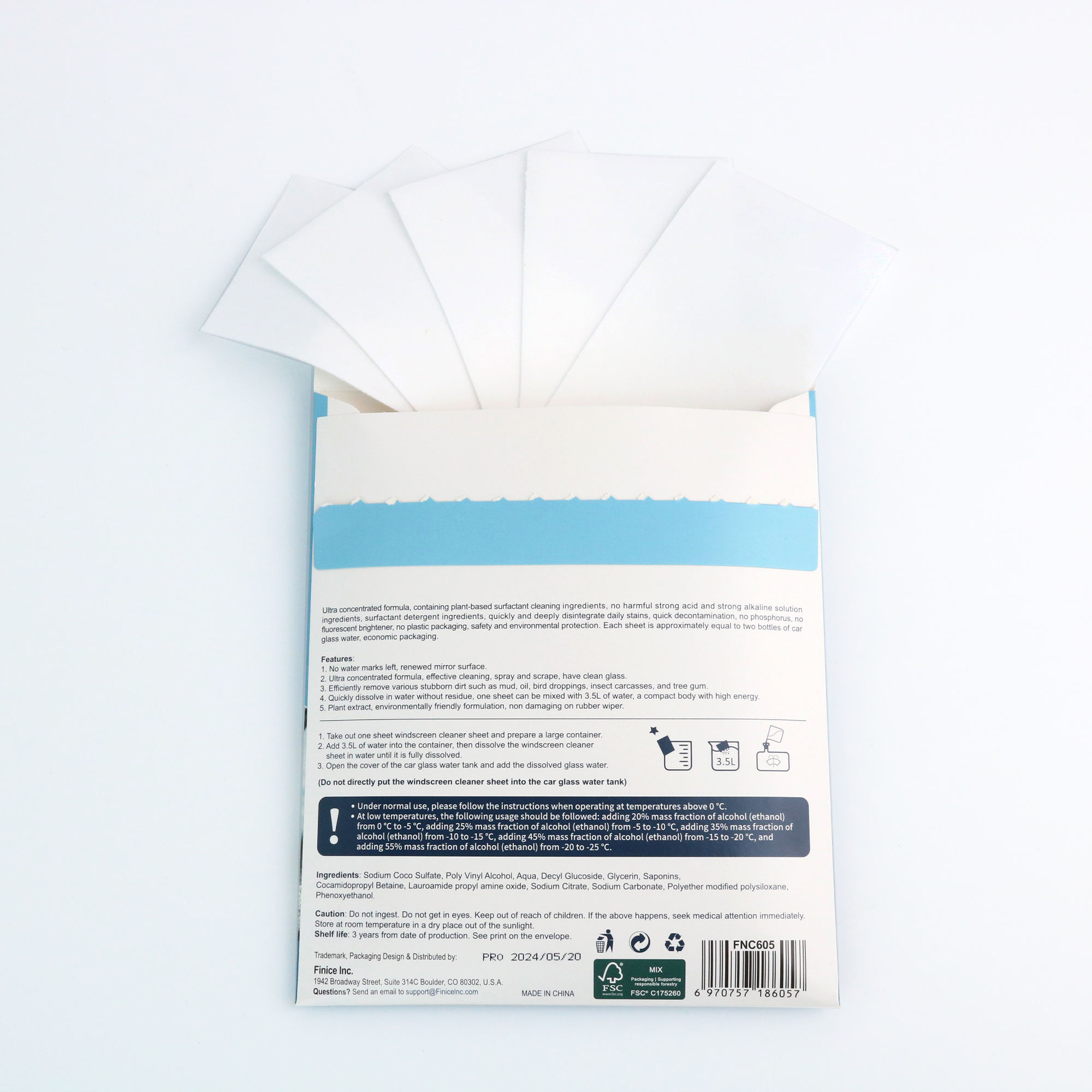 支持定制车身玻璃清洁片生产汽车玻璃水去除污垢去油膜清洗剂