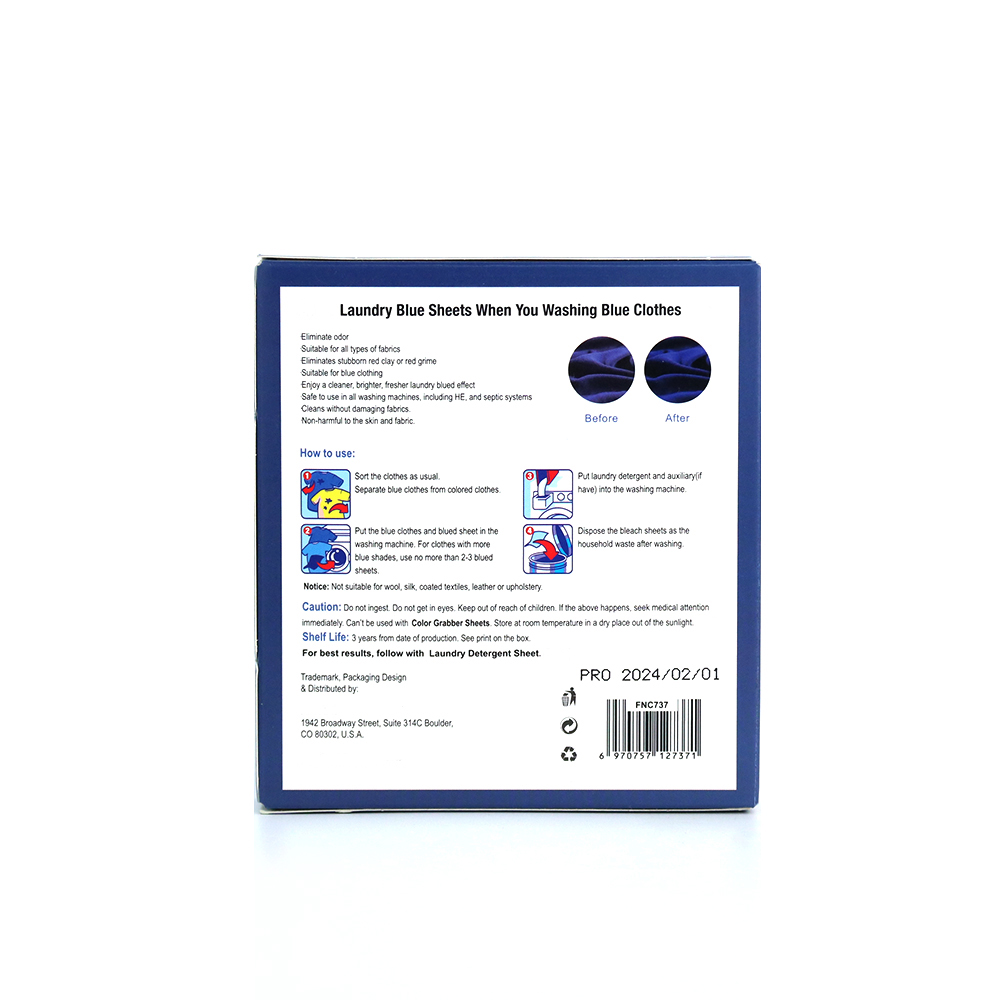 工厂定制生产洗衣增蓝片仅用于蓝色衣物还原鲜艳蓝色