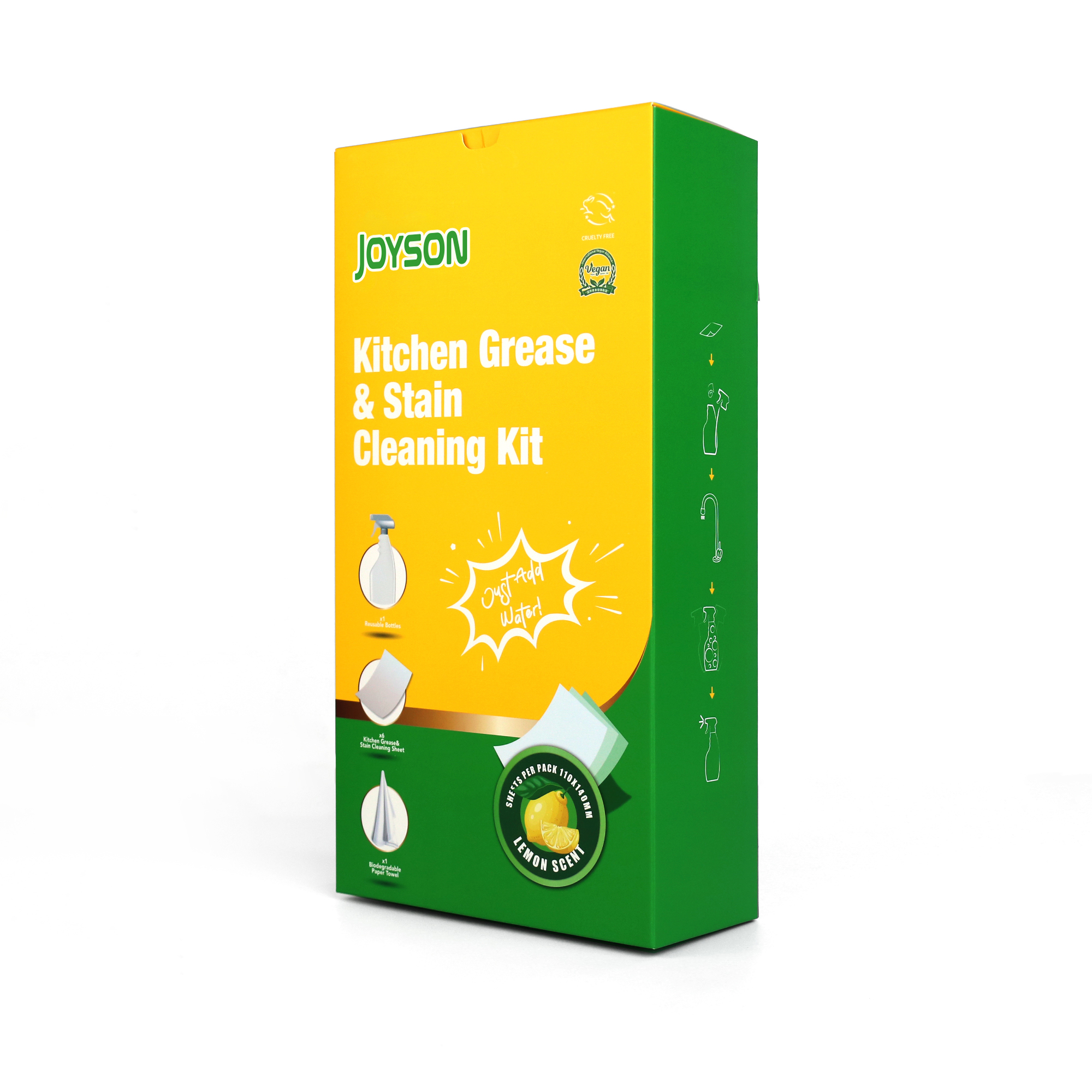 企业生产定制厨房油污清洁片礼盒装重污易分解多功能清洁剂去异味