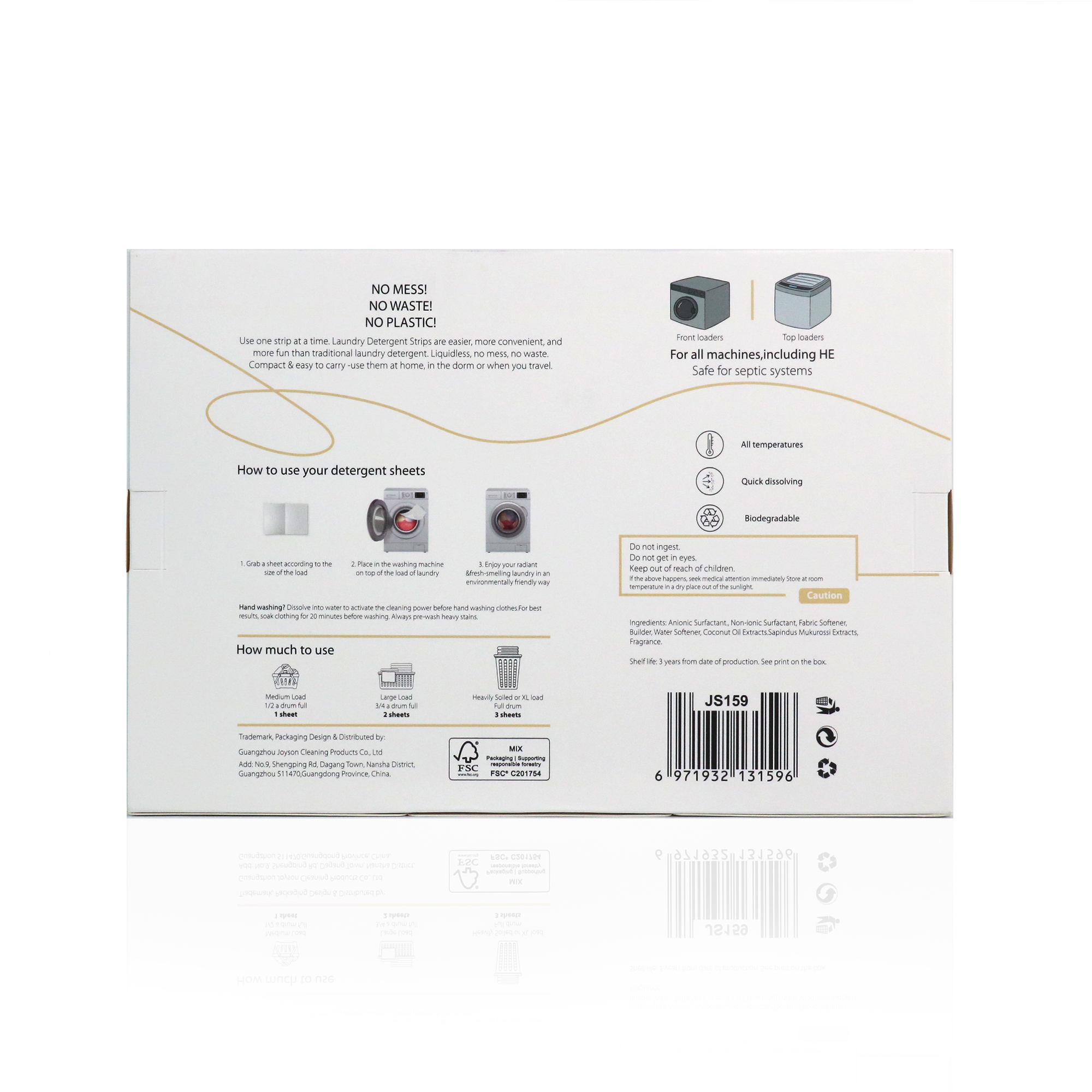 工厂生产可生物降解洗衣片亲肤配方泡泡片无害成分柔软洁净洗衣片
